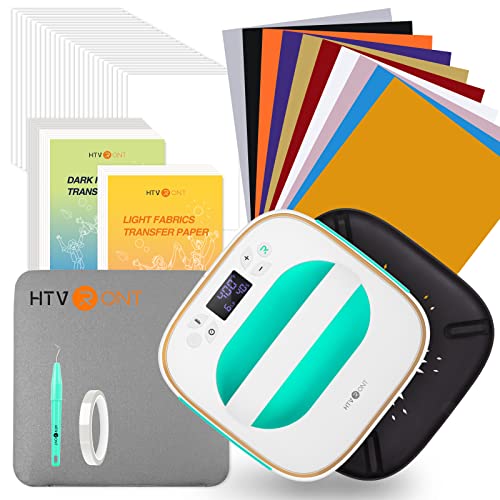 Htvront Heat Press Machine For T-Shirts With 52 Pcs Accessories-Portable Heat Press With Supplies For Sublimation And Htv Vinyl Shirt #TOP17