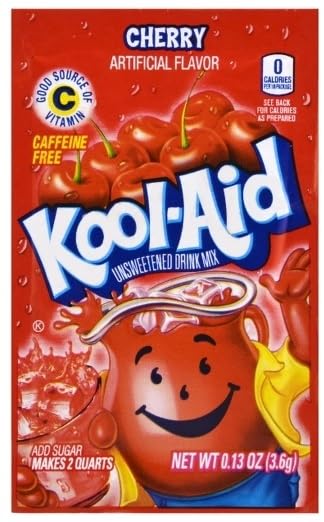 Miniatura 2 de Kool-Aid - Paquetes de mezcla de bebidas, cereza, naranja, uva, limonada y ponche tropical, cada paquete hace 2 cuartos (paquete de 30), con