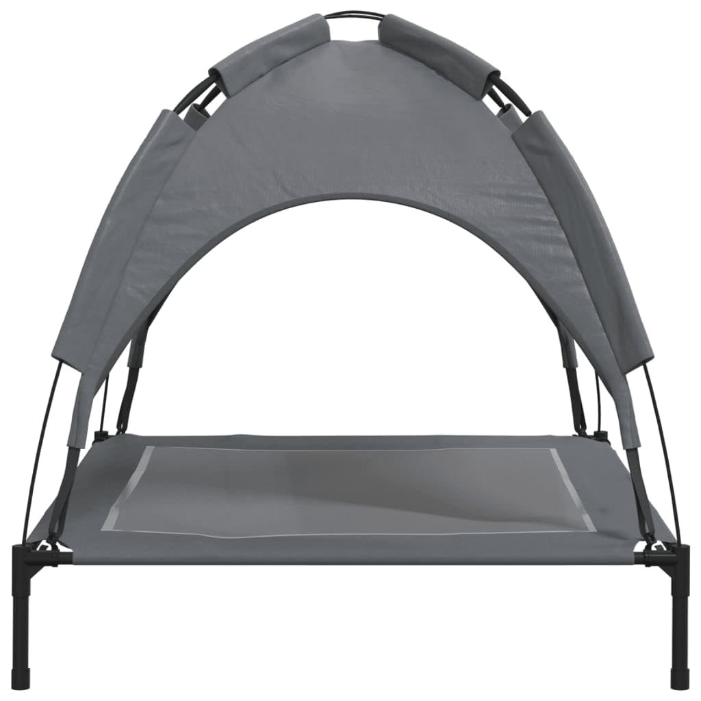 Lit pour Chien avec auvent Anthracite Tissu Oxford et Acier Articles pour Animaux de Compagnie Anthracite,172598