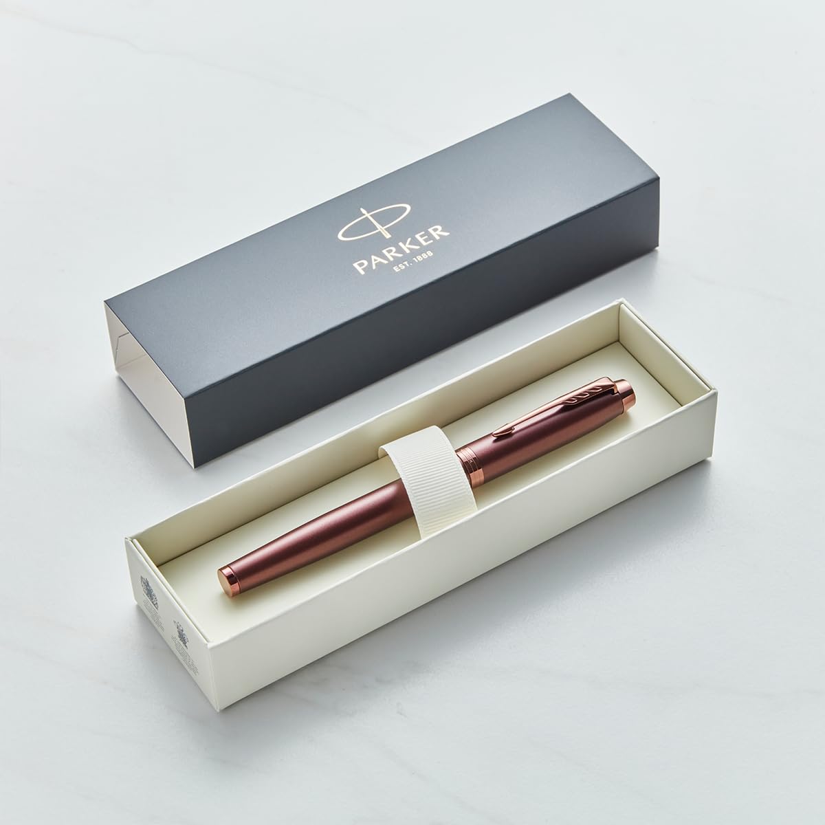 Personalised Parker Pen with Custom Engraving - Executive Gift for Business Professionals, Graduation, Wedding - Premium Pen with Name/Text Customization (Fountain Pen, Monochrome Burgundy)