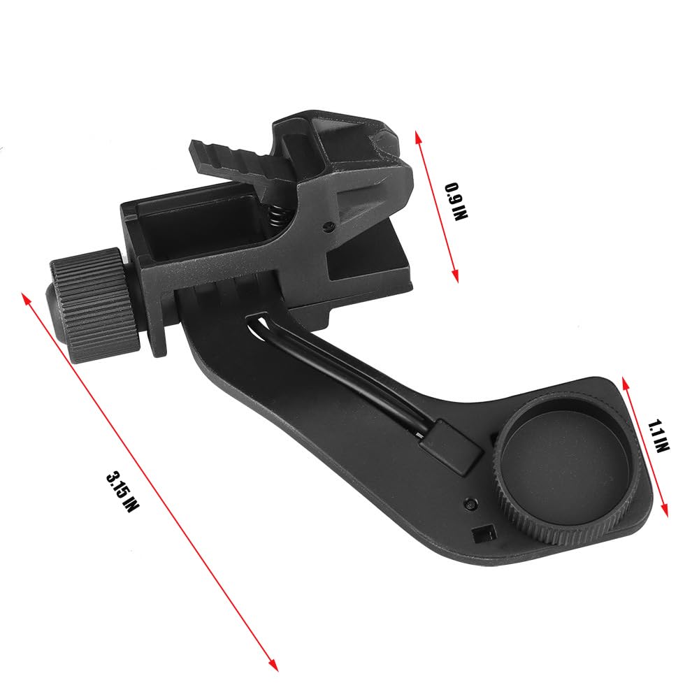 okyass Metal J-Arm Headset Adapter PVS 14 Night Vision Mount Rhino Mount PVS-14 NVG Mount Compatible with All Models of PVS14