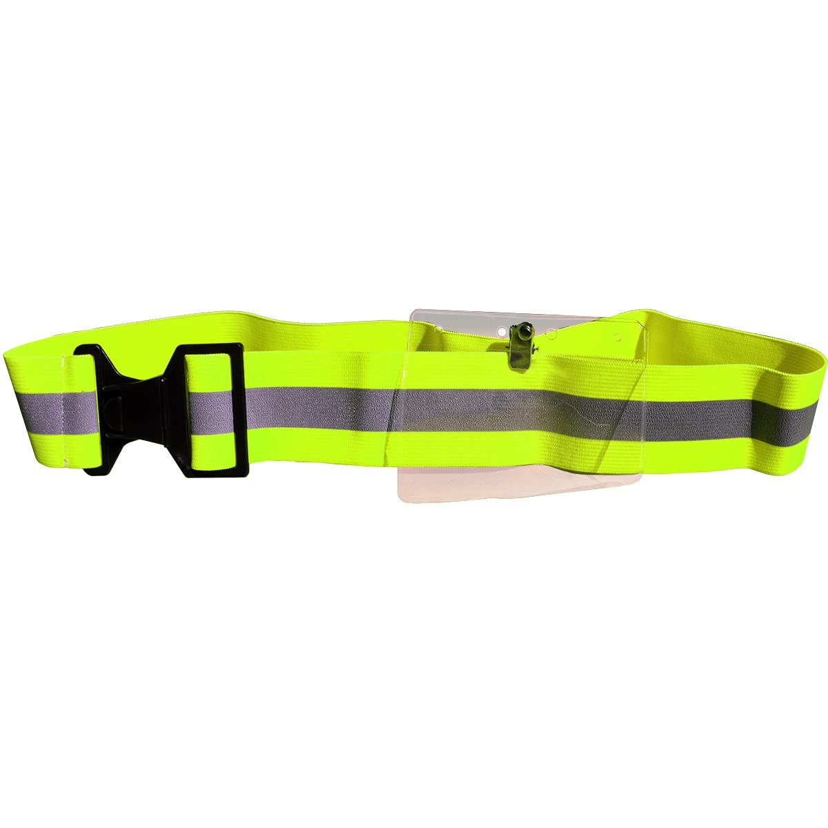 Re-FlexReflex Safety Belt w ID Holder-Neon Yellow
