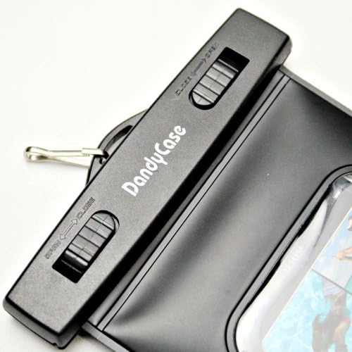 DandyCase Black Waterproof Case for Apple iPhone 4, 4S - Also Works with iPod Touch 3, 4, iPhone 3G, 3GS, & Other Smartphones - IPX8 Certified to 100 Feet [Retail Packaging by DandyCase]