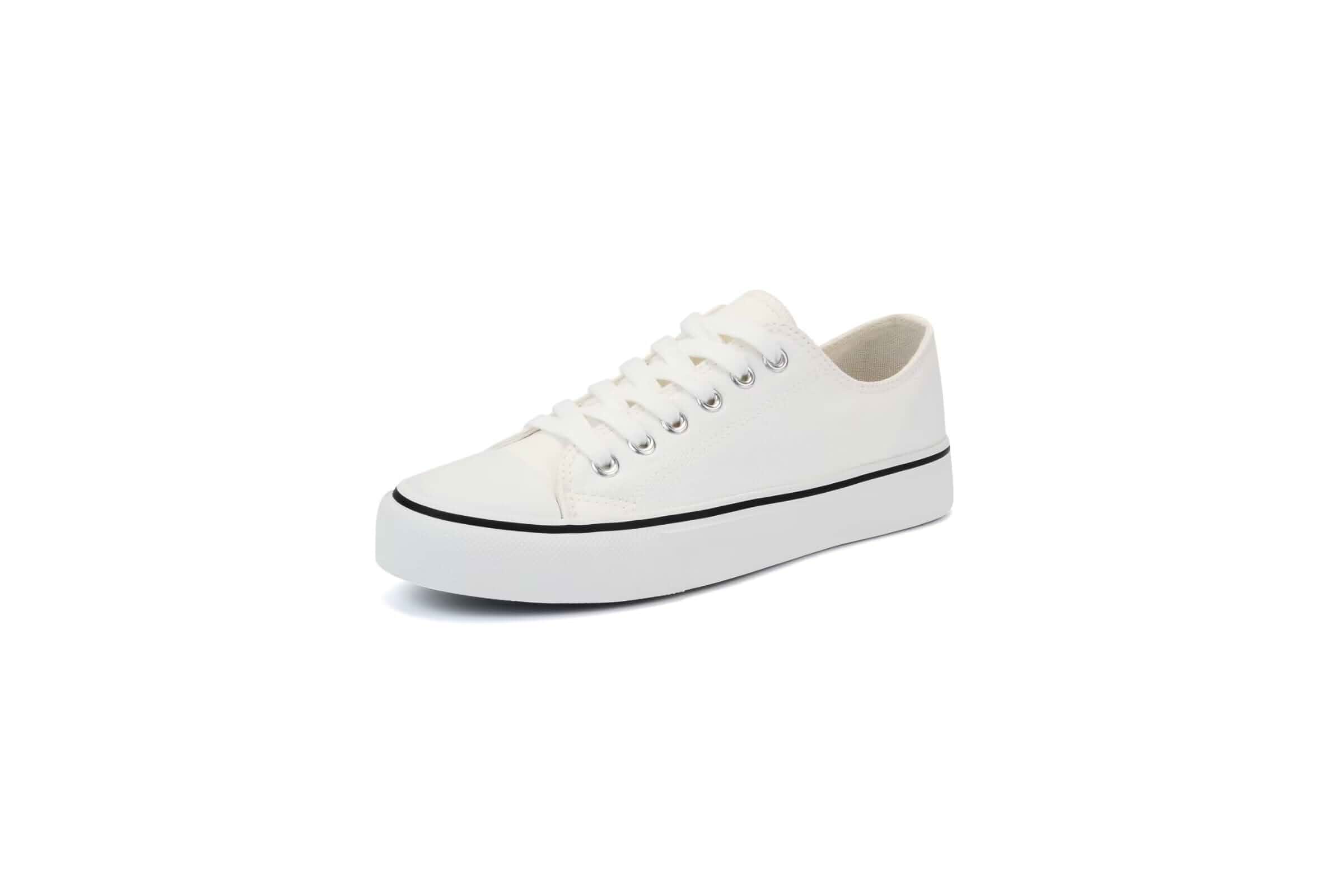 KEINDI Women’s Classic Low Top Casual Canvas Sneakers Lace Up Fashion Tennis Shoes