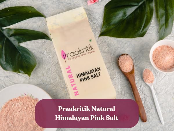 Image of Praakritik Natural Himalayan Pink Salt 500g Mineral Rich Salt for Healthy Cooking | Natural Substitute of Iodised White Salt | Pink Salt for Healthy Life