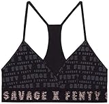 Savage X Fenty, Women's, Curvy Bralette, Black Print, 2X