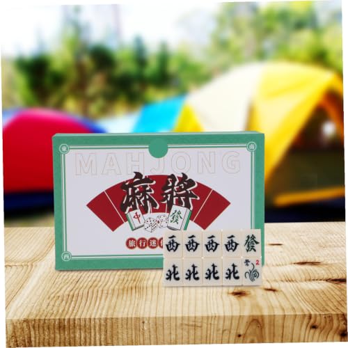 Set Mini Mahjong Portátil Compacto para Viaje miniatura 7
