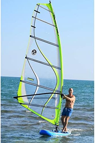 Inflatable 0.9mm PVC 12ft. SUP Sailboat Windsurfing Paddle Surf Board