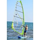 Inflatable 0.9mm PVC 12ft. SUP Sailboat Windsurfing Paddle Surf Board