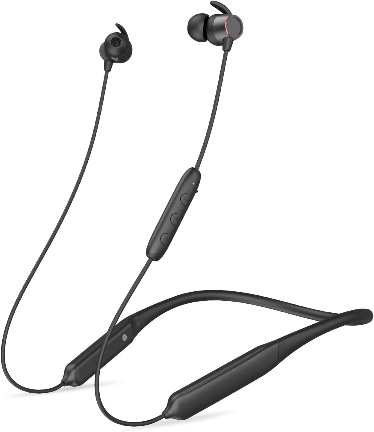 Tecno B1 Bluetooth Headphones, Bluetooth Earbuds Wireless with 60Hrs Playtime, Wireless Bluetooth Headphones for Sports, Sweatproof & IPX5 Waterproof Wireless Headphones（Black）