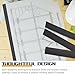 Estunet 1000 Pcs Black Blueprint Binding Strips Blank Binding Strips for Blueprint Construction Paper Poster Plans Drawings Arts(3