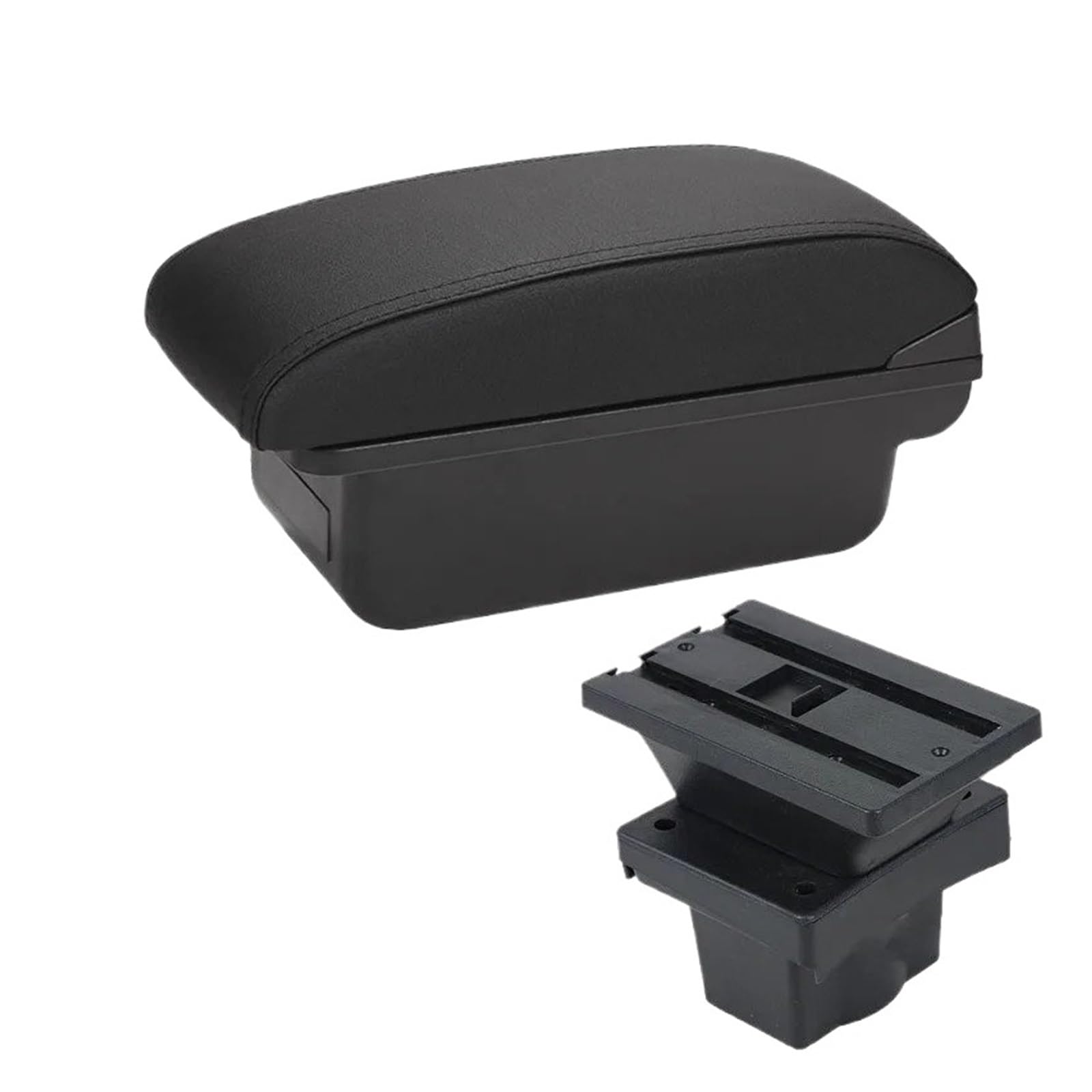 UMDJJU For Skoda For Octavia Mk2 For Yeti 2005-2012 Car Armrest Storage Box Accessories Retrofit Interior Parts USB Car Centre Console Armrest Box(C2 Black line NO USB)