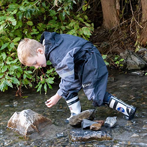image for OAKI Rain & Trail Suit - Kid &Toddler - Girl & Boy One Piece Rain Jack