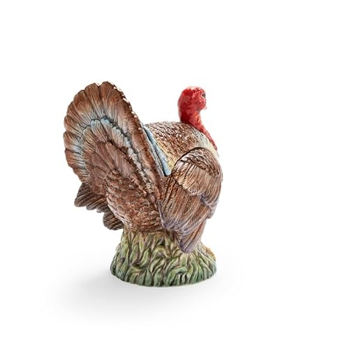 Spode 1808553 14Oz Turkey-Shaped Gravy Boat With Ladle - Dolomite Thanksgiving Serveware | Large Table Centerpiece | Decorative Serving Bowl | Holiday Soup Bowl thumb #3