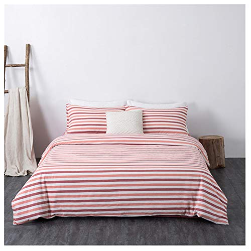 Hypoallergenic 4-Piece Duvet Cover Set, 100% Cotton for Double Bed