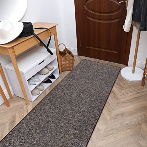 Läufer Superstar für Flur, Korridor, Büro, Küche, moderner Läufer, beige / braun 100x270 cm Cover