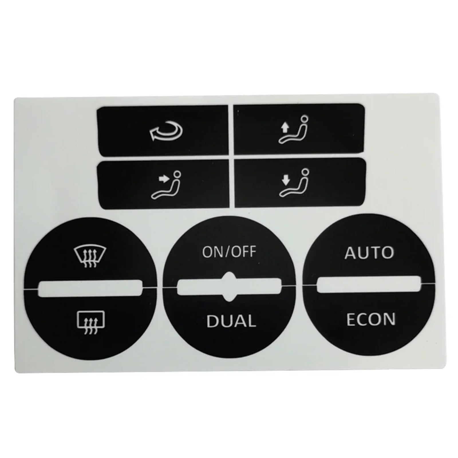 Car Switch Cover Compatible with for Golf Mk5 2004-2008 for Passat 2005-2010 1Pcs Car Center Console AC Climate Control Button Worn Repair Kit Decals