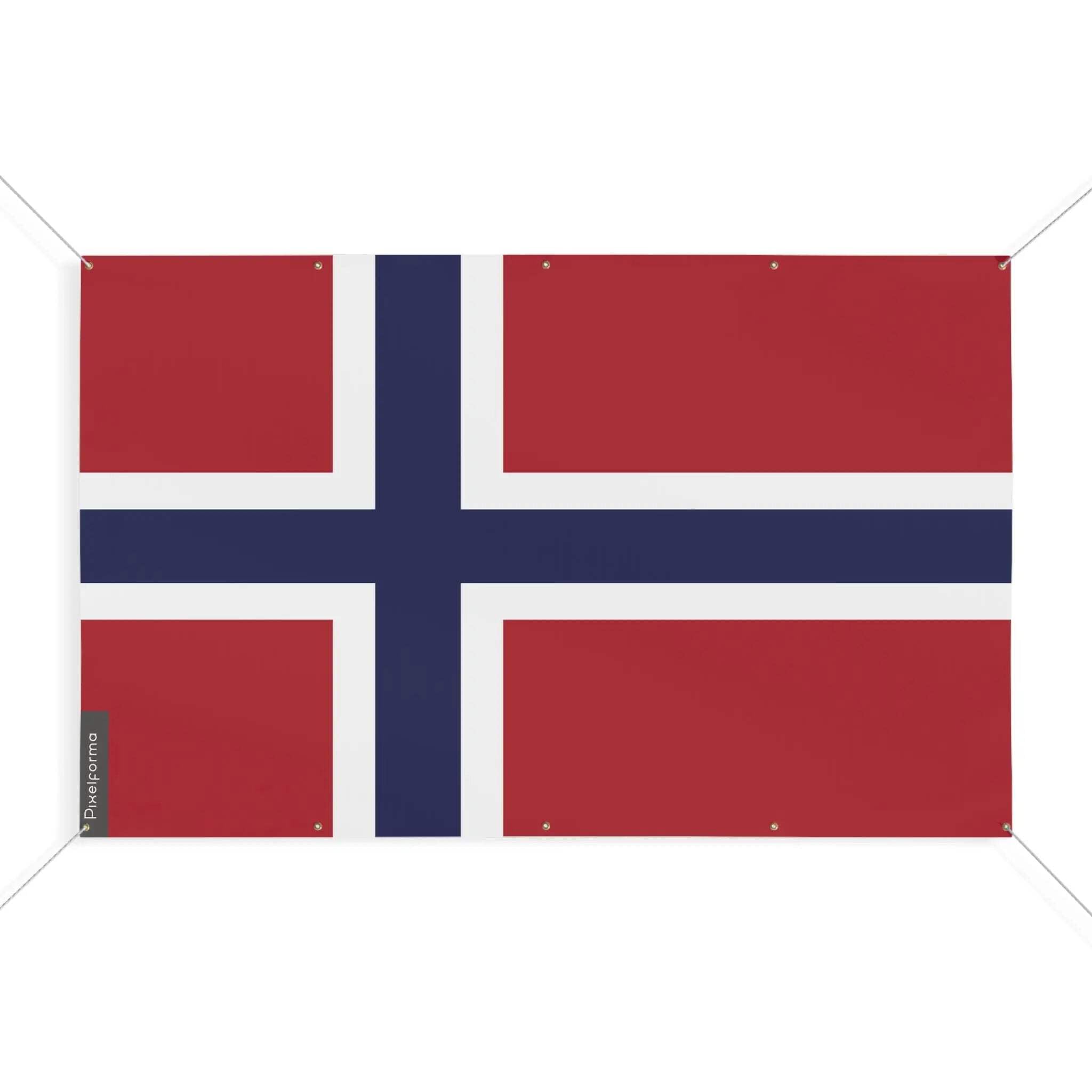 Drapeau Norvège grand format en tissu résistant pour cérémonies officielles