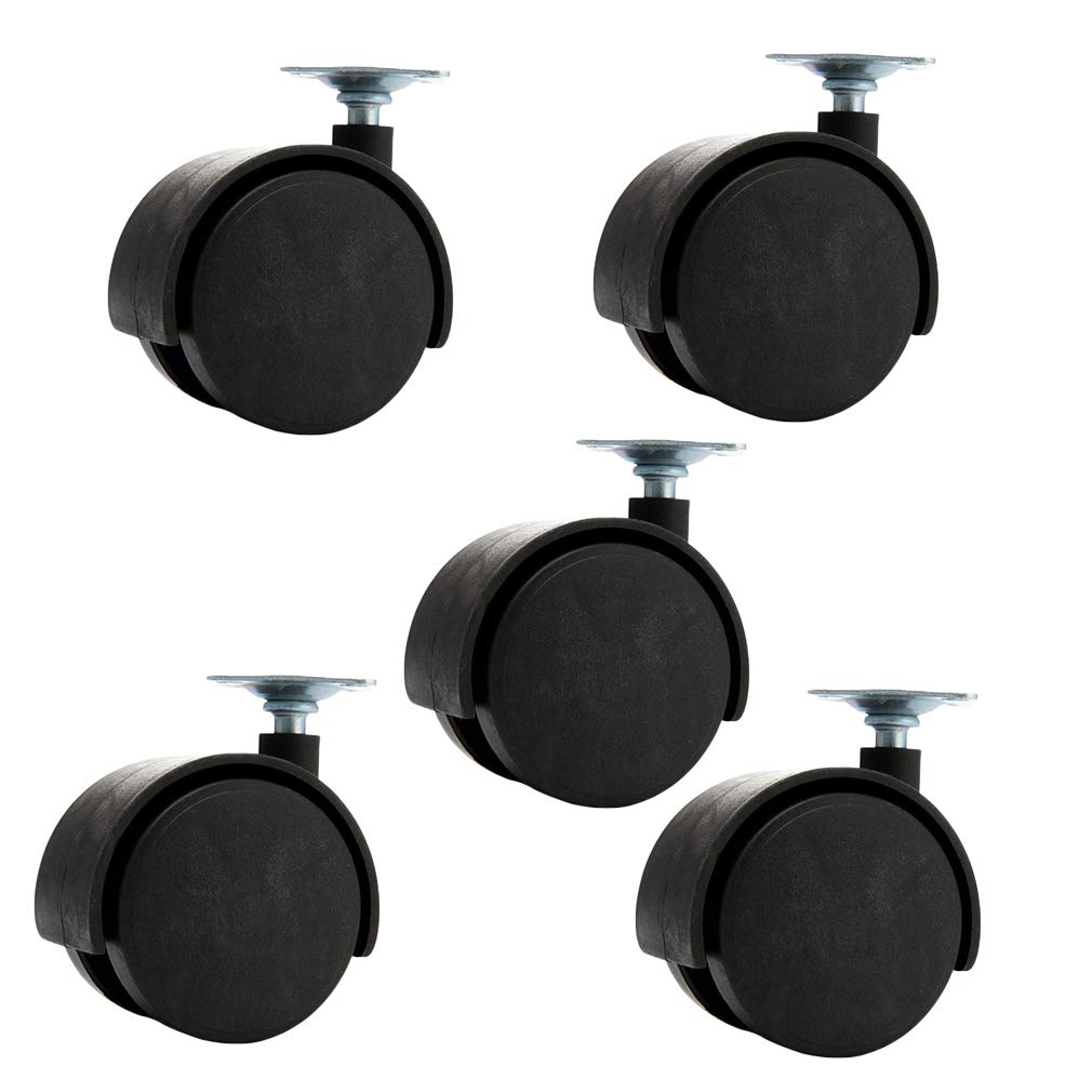 OJHFJMGH Casters, Swivel Wheel with Brake,Universal 360 Degree Rotating,for Office Chair,Smooth