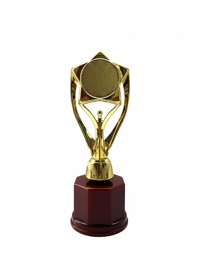 Victory Gold Star Trophy – 7 Inch Winner Award | Premium Championship Trophy for Sports Events, School Competitions & Corporate Recognition-image-36