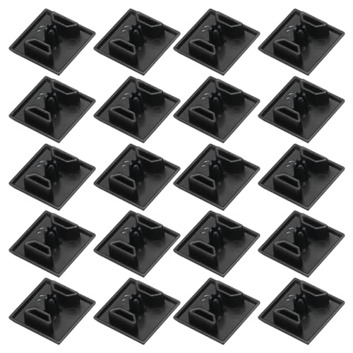 MECCANIXITY 20Pcs 2020 V-Slot 4.2mm Hole Dia EU Standard Aluminum Profile End Cap 20x20mm/0.79x0.79in ABS Aluminum Extrusion Plug for 3D Printer, CNC