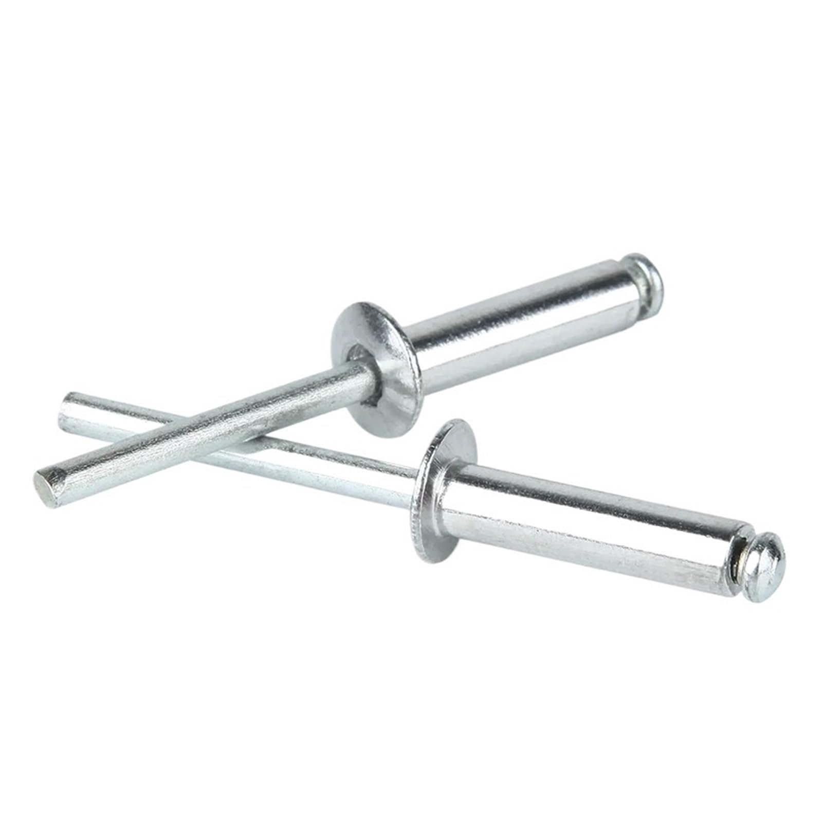 remaches ciegos, Remache ciego de cabeza redonda aluminio, M2,4,8, M3,2,6, M4, M5, M6, mandril acero, ancla tracción, escape tipo cúpula(6mm,M2.4 (50Pcs))