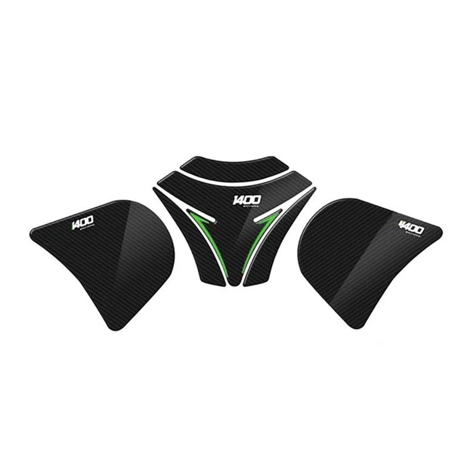Motorcycle Anti-Slip Fuel Tank Pads Side Knee Grip Decal Protector Sticker Pads for Kawasaki for GTR1400 2007-2015(Style 2)