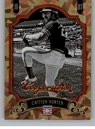 2012 Panini Cooperstown HOF Crystal Collection #143 Catfish Hunter SER/299 Oakland Athletics Collectible Baseball Trading Card in Raw (NM or Better) Condition 2012 Panini Cooperstown HOF Crystal Collection #143 Catfish Hunter SER/299 Oakland Athletics Collectible Baseball Trading Card in Raw (NM or Better) Condition