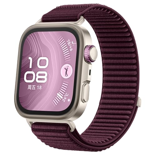 SimpleThings Brazalete deportivo compatible con Huawei Watch Fit 4/4 Pro/3, correa deportiva de nailon para Huawei Watch Fit 3/4/4 Pro, hombre y mujer