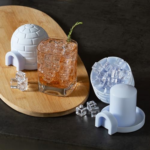 Moldes para hielo Kikkerland Igloo mini conjunto de 2 miniatura 3