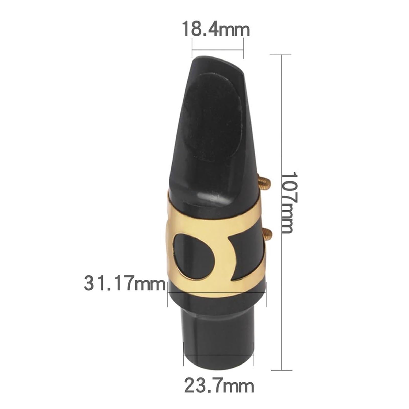 Kit de Accesorios saxofón Juego De 5 Uds. De Boquillas De Tenor Alto Soprano, Clip De Lengüeta, Dos Almohadillas Para Dientes, Accesorios Para Instrumentos De Viento De Madera