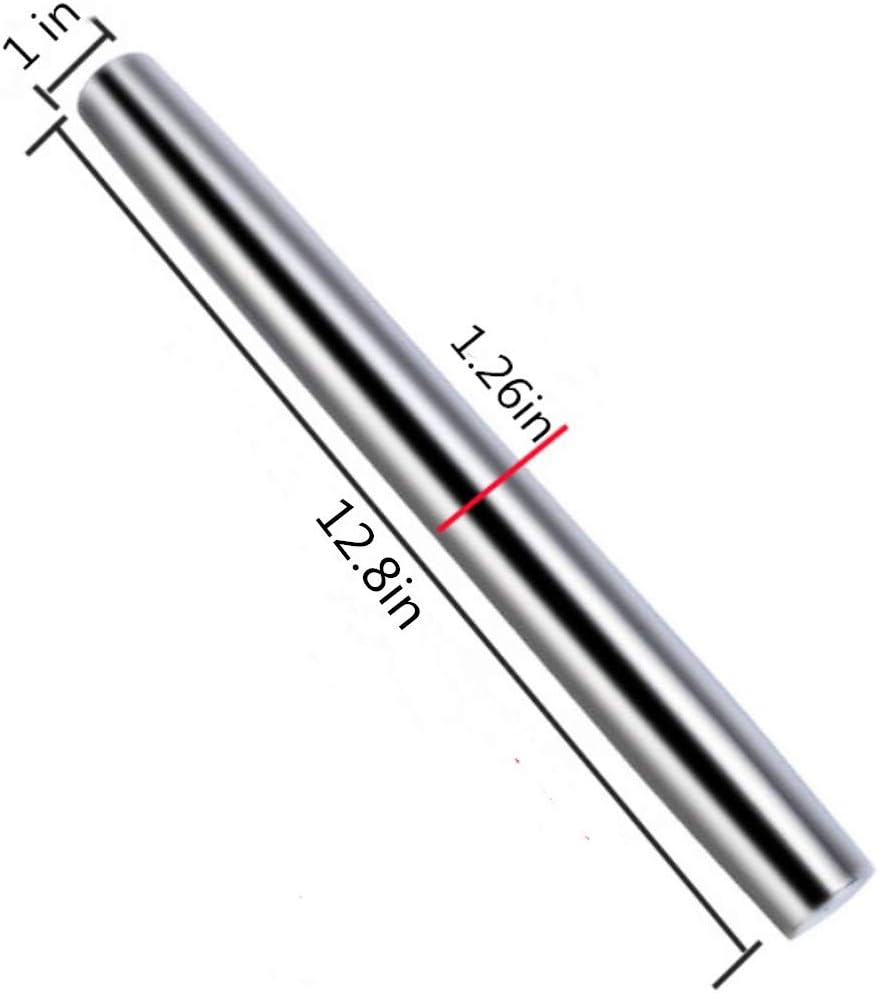 Rolling pin, Smooth Stainless Steel Rolling Pin, Rolling Pin for Baking Fondant, Pizza, Pie, Pastry, Pasta, Dough, Cookies (12.8in): Home & Kitchen