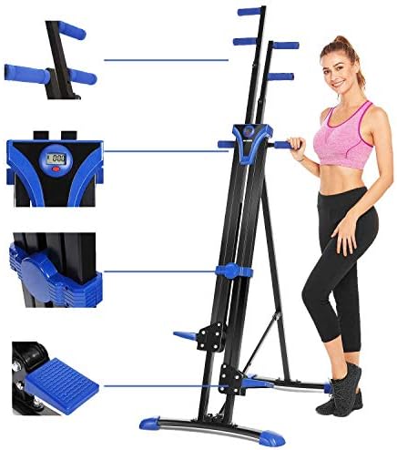 Home Gym Exercise Folding Climbing Machine,Vertical Climbing Exercise Machine, Fitness Stepper Gym