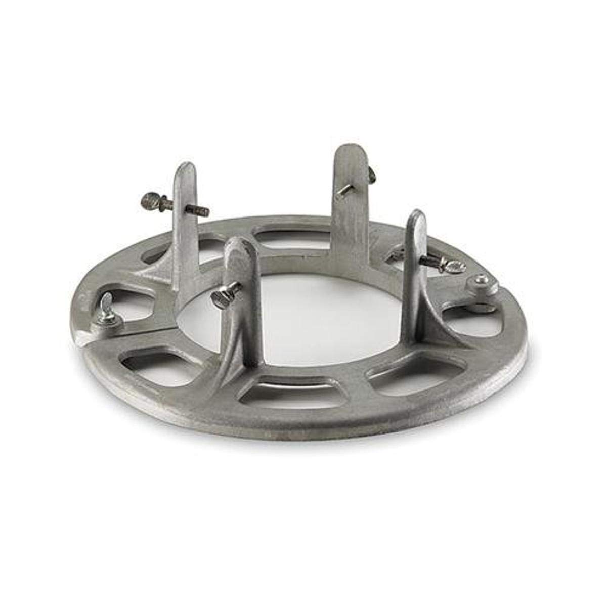 Talboys 716 Aluminum Cylinder Bench Clamp with Safety Message Strap and Chain, 3.25" Length x 5.25" Width x 6.5" Height, 4" to 14" Cylinder Holding Size