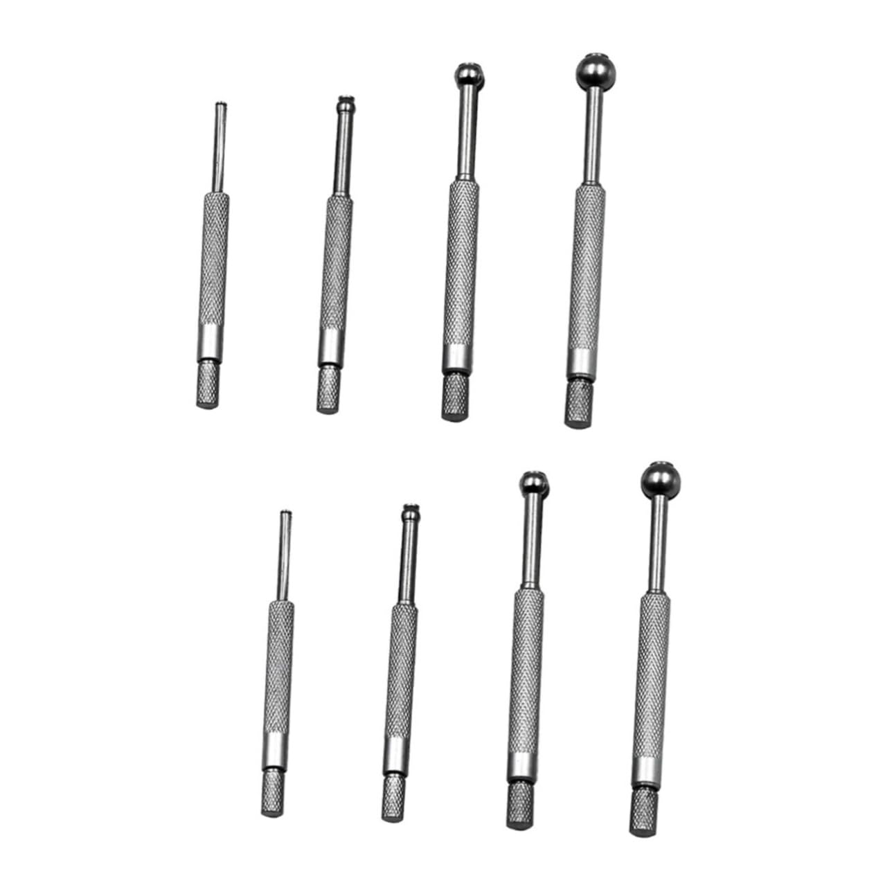 SOLUSTRE 8 Pcs Telescoping Full Round Bore Gauge Small Bore Gauge Full Small Hole Gage Range Inside Diameter Dial Calipers Hole Gauge Hole Gage for Home Small Gage Dial Gauge Spherical