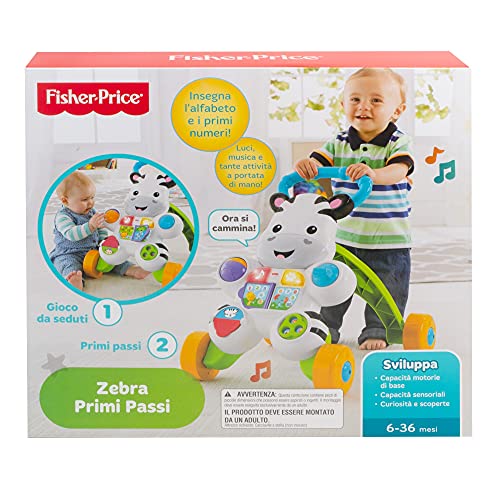 Fisher-Price - Zebra Primi Passi Spingibile