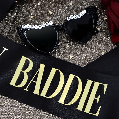 Birthday Baddie Sunglasses and Sash Set2