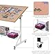 Tektalk Puzzletisch mit Winkel- & Höhenverstellung, Puzzlebrett mit Deckel, kippbare Puzzlestaffelei mit Tischbeinen, umschlossen mit 4 Rollenrädern, für bis zu 1500 Teile Puzzles