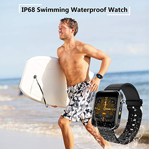 Bingofit 1.54" Full Touch Screen Smart Watch, Waterproof Activity Tracker Sport Watch with Heart Rate Blood Pressure Monitor, Step Calorie Sleep Tracker Fitness Watch Men Women for Android & iOS Phone - Thumbnail 4