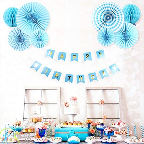 Image of AMFIN First Birthday Decoration Boy Combo / 1st Birthday decoration For Baby Girl / 1st Birthday Decoration Items / First Birthday Party Decoration / Foil Balloons for birthday decoration / 1st Birthday Balloons / Birthday Party - Blue