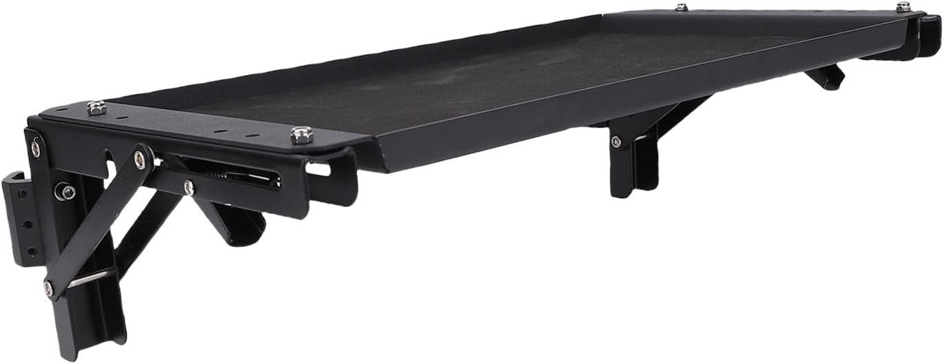Toolbox Folding Table, Aluminum Alloy Work Tray with Rubber Coating, Mobile Workstation for Tools, Perfect for Construction and DIY Projects