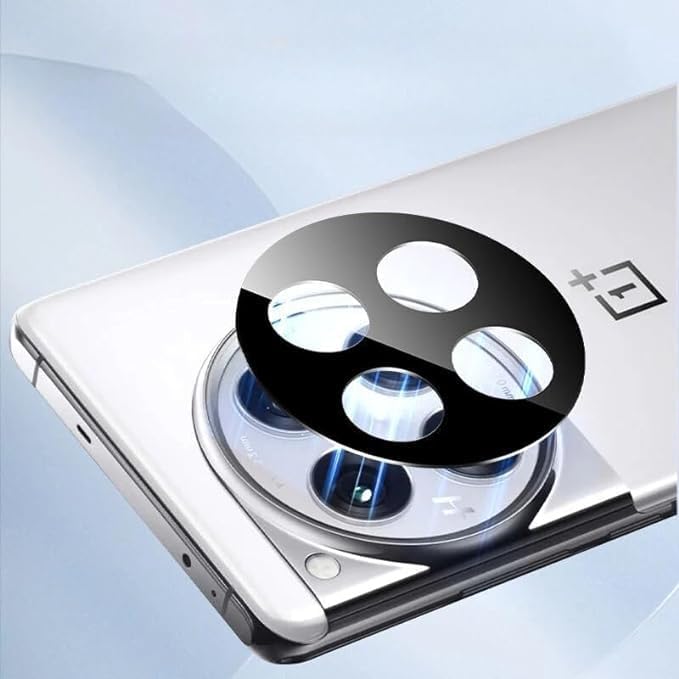 Image of ZARALA Glass Camera Lens Protector For OnePlus 12R [9H Hardness] [6D Lens Protector ] [Easy Installation] Black (OnePlus 12R)