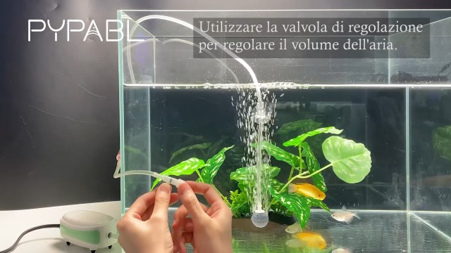 Pompa Aria Acquario Ultra Silenziosa 33 DB - Per Vasche Fino A 40L, 1.5W, 18 L/H | Ideale Per Acquari Nano