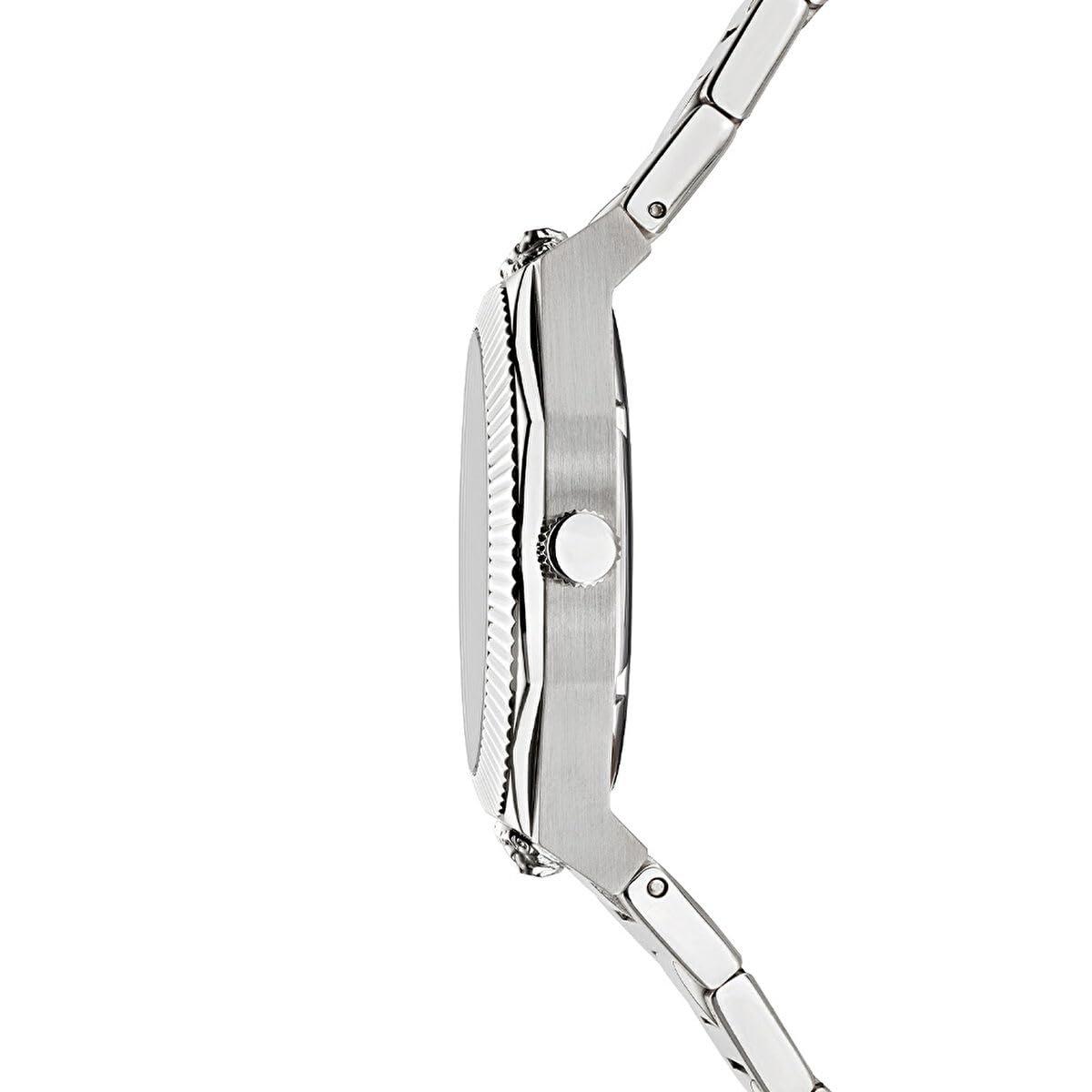 Versus Versace Echo Park Collection Luxury Womens Watch Timepieces with a Silver Strap Featuring a Stainless Steel Case and a Black Dial