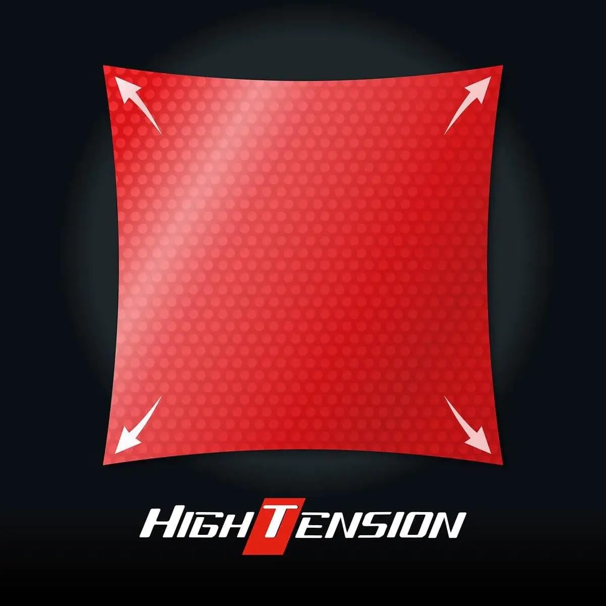 Butterfly Tenergy 80, 80 FX High Tension Pimples-in Rubber, Table Tennis, TT Rubber, Red Colour 2