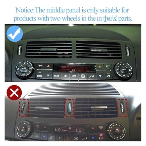 Rejilla de ventilación premium para Benz Clase E W211, cubierta delantera derecha beige oscuro 6