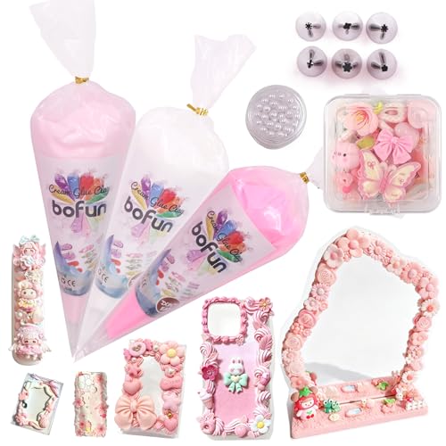 BoFUN Whipped Cream Glue Decoden Cream for DIY Crafts Phone Case Jewelry