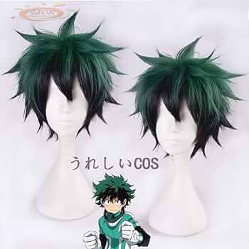ヒロアカ緑谷出久ウィッグ Amazon.co.jp: 耐熱 コスプレ ウィッグ 僕のヒーローアカデミア