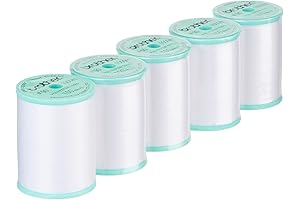 Brother 5 Pack EBTPE 90-Weight Embroidery Thread for Precise, Detailed Designs