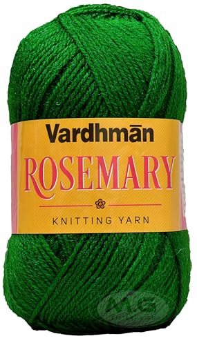 Image of M.G ENTERPRISE Rosemary Leaf Green 400 GMS Wool Ball Hand Knitting Wool /Art Craft Soft Fingering Crochet Hook Yarn, Needle Knitting Yarn Thread Dyed-EQ Art-FIA